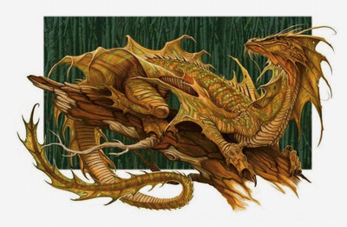 Мир животных - дракон, сказка, фентези, арт - предпросмотр