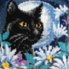 Схема вышивки «Лунный кот2»