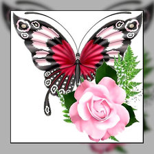 Схема вышивки «Бабочка.»