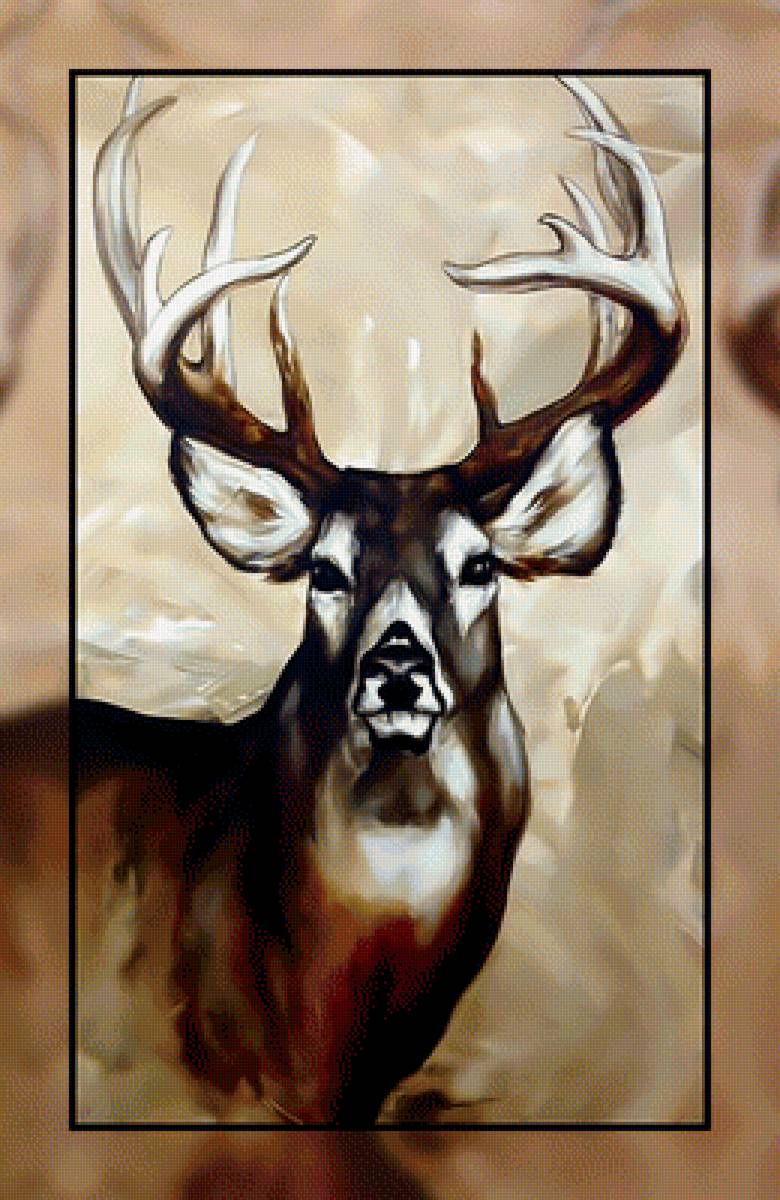 Олень. - олень., животные, дикие - предпросмотр