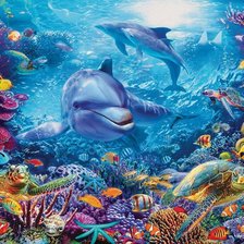 Схема вышивки «Подводный мир»