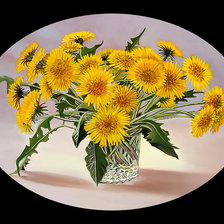 Схема вышивки «Серия "Букет". Одуванчики»