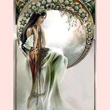 Схема вышивки «Портрет девушки2.»