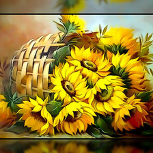 Схема вышивки «Подсолнухи.»