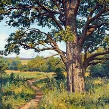 Схема вышивки «пейзаж»