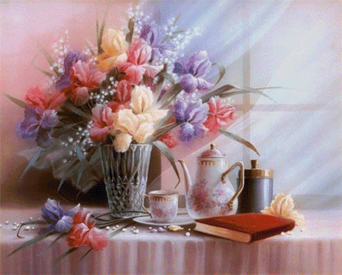 Beautiful Bouquet. - t.c.chiu paintings. flowers and gardens. - предпросмотр