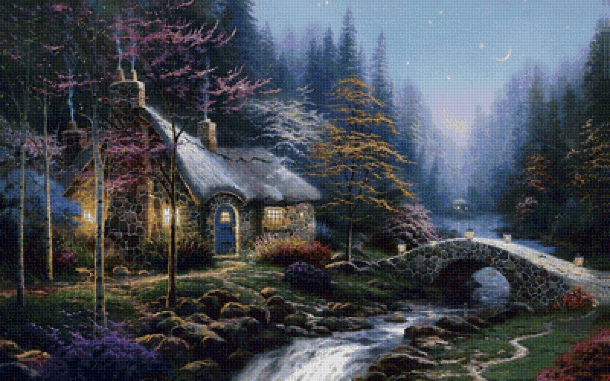 Американский художникThomas Kinkade. - художник, пейзаж - предпросмотр