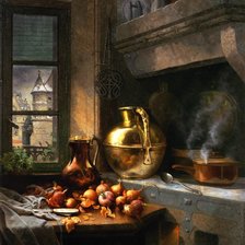 Схема вышивки «Угол кухни»