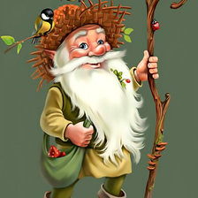 Схема вышивки «Старичок- лесовичок.»