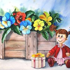 Схема вышивки «акварель»