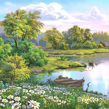 Схема вышивки «Серия "Пейзаж"»