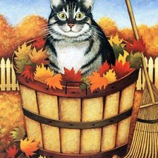 Схема вышивки «Котик»