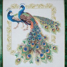 Схема вышивки «Павлины»