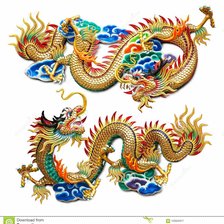 Схема вышивки «дракон»