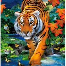 Схема вышивки «Тигр»