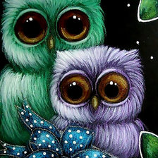 Сова и совёнок.