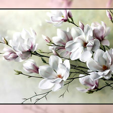 Схема вышивки «Магнолия.»