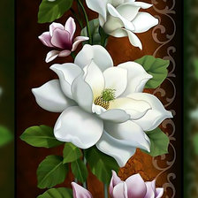 Схема вышивки «Панелька. Цветы.»