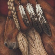 Схема вышивки «лошадь»