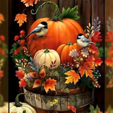 Схема вышивки «Осенний урожай.»