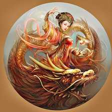 Схема вышивки «дракон»