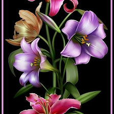 Схема вышивки «Лилия.»