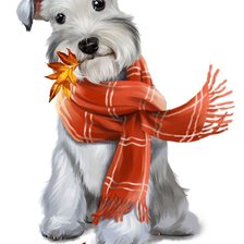 Схема вышивки «Собака»