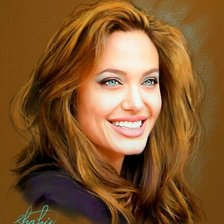 Схема вышивки «Анджелина Джоли»