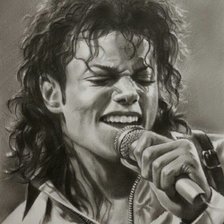 Схема вышивки «Майкл Джексон»