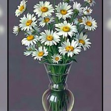 Схема вышивки «Букет ромашек.»