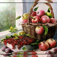 Схема вышивки «Яблочки.»