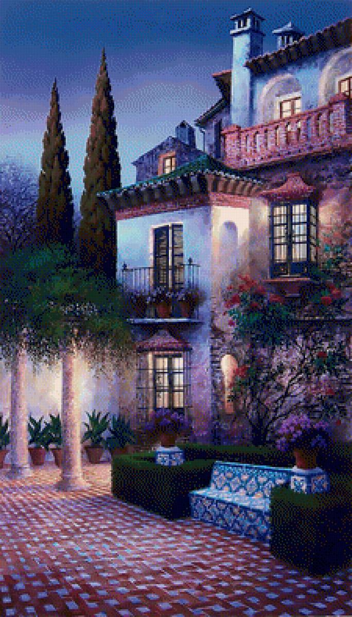 Night Comes. - scenarys.flowers and gardens. - предпросмотр