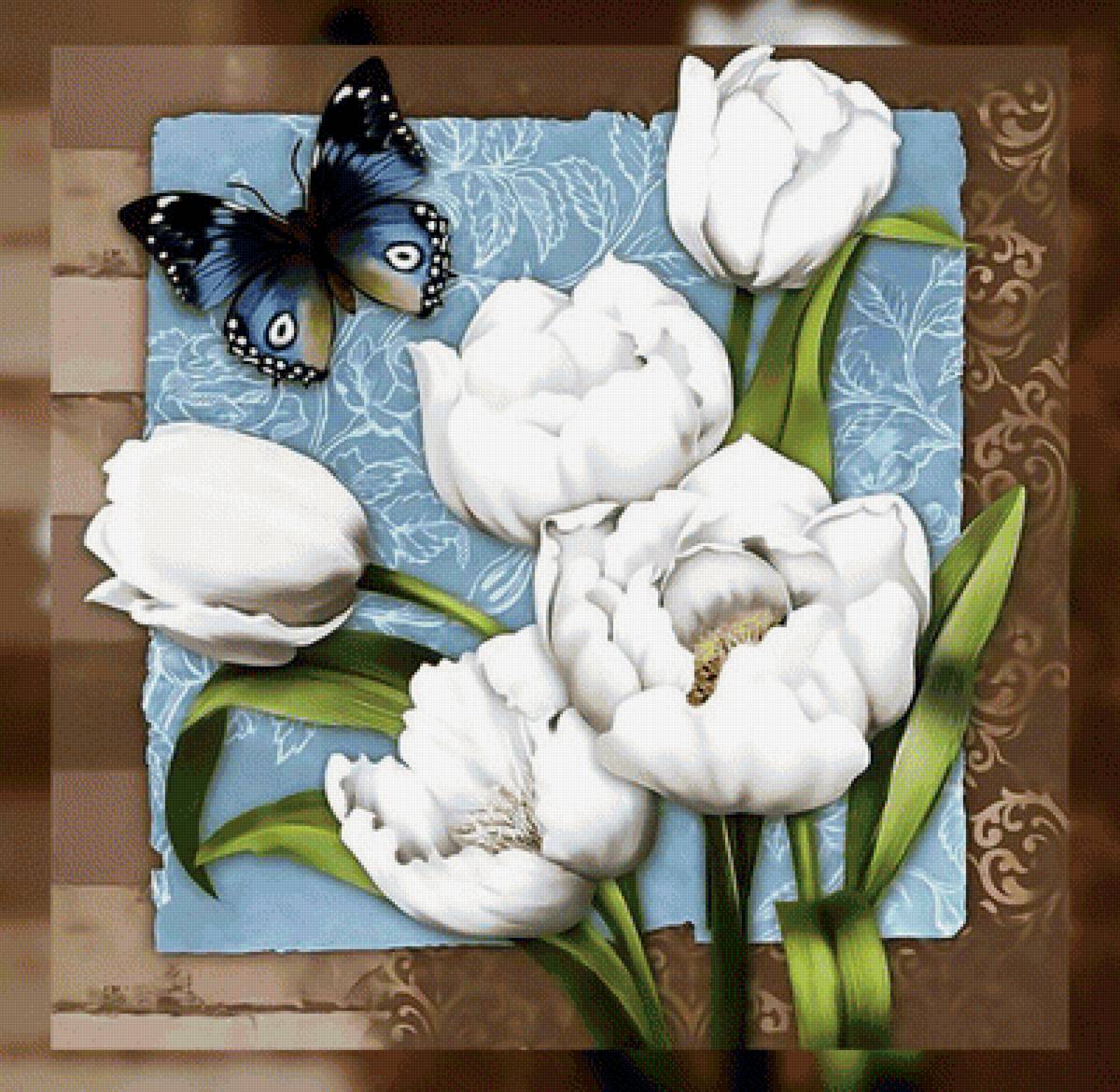 Белые тюльпаны2. - белые, тюльпаны. - предпросмотр