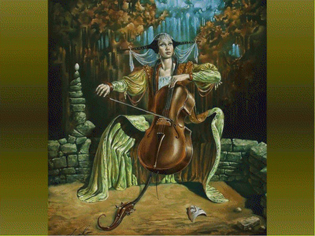 Музыка - девушки, музыка, лес - предпросмотр