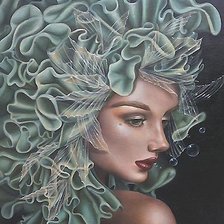 Схема вышивки «Девушка»