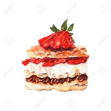 Схема вышивки «ПИРОЖНОЕ КЛУБНИЧКА»