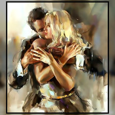 Схема вышивки «Пара.»