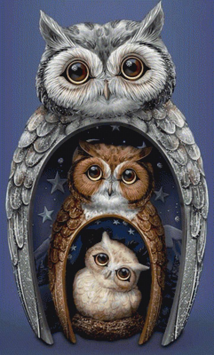 №1942729 - совы, птицы, животные - предпросмотр