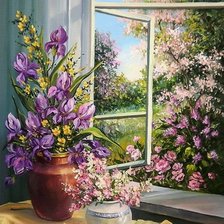 Схема вышивки «серия "окна"»