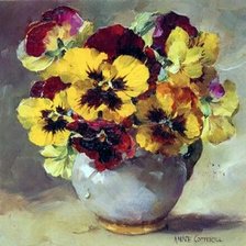 Схема вышивки «Анютины глазки»