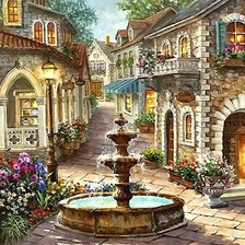 Схема вышивки «ФОНТАН»