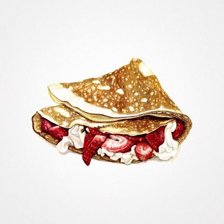 БЛИНЧИК С КЛУБНИКОЙ