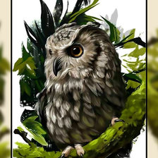 Схема вышивки «Сова.»