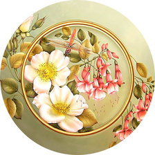 Схема вышивки «Серия "Розы". Шиповник»