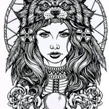 Схема вышивки «шаманша»