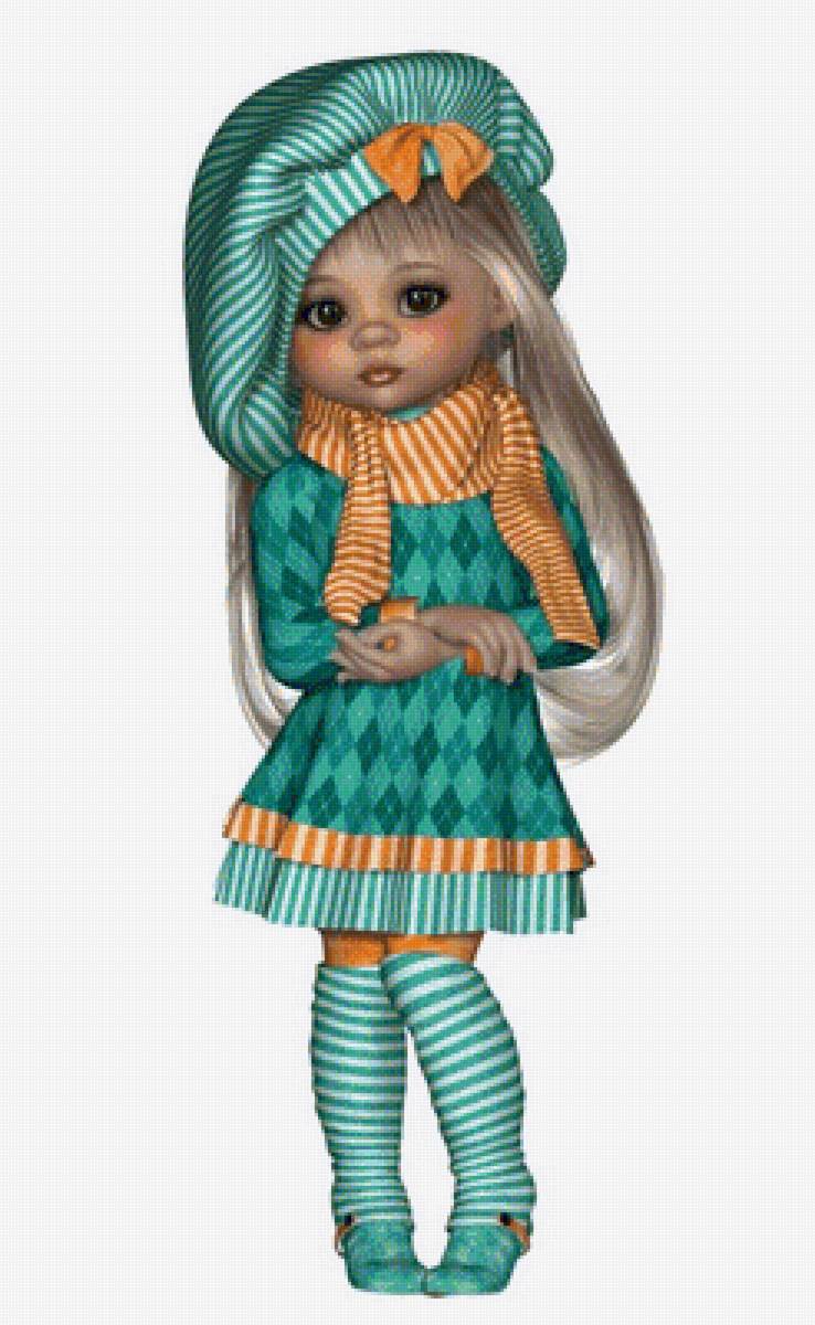 БИРЮЗОВЫЙ БЕРЕТ - дети - предпросмотр