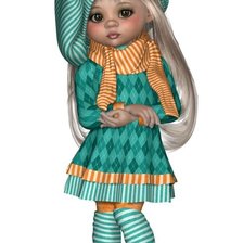 Схема вышивки «БИРЮЗОВЫЙ БЕРЕТ»