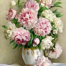 Пионы. Живопись.