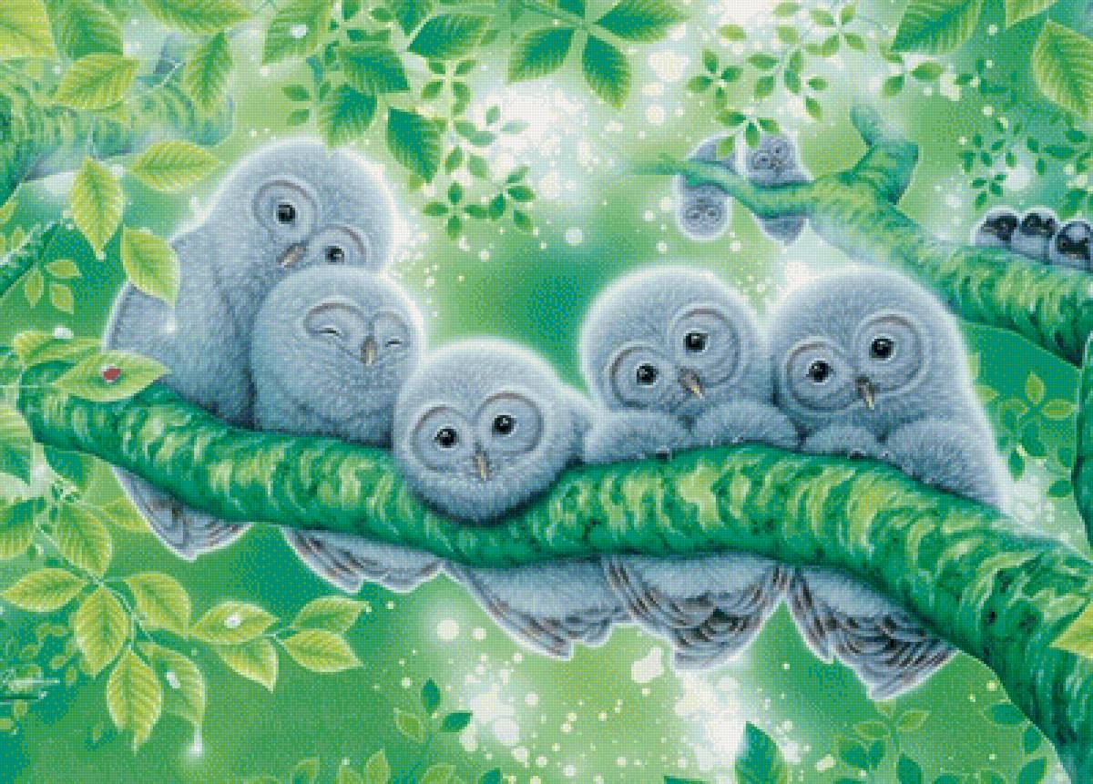 №1943752 - птицы, совы, животные - предпросмотр