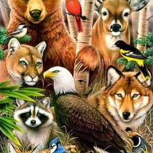 Схема вышивки «Мир животных4.»